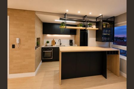 Cozinha de apartamento para alugar com 2 quartos, 66m² em Jardim Lindóia, Porto Alegre