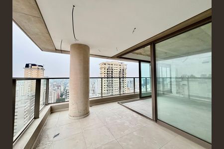 Varanda  de apartamento à venda com 3 quartos, 145m² em Jardim Paulista, São Paulo