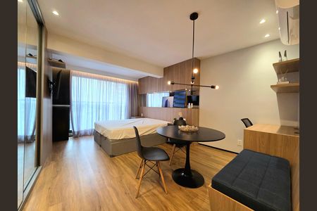Studio de kitnet/studio para alugar com 1 quarto, 32m² em Indianópolis, São Paulo