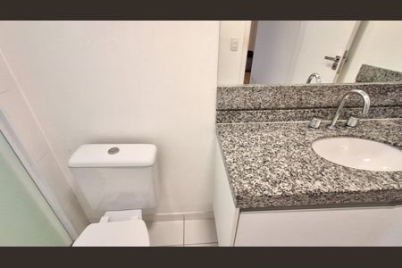 Banheiro de kitnet/studio para alugar com 1 quarto, 52m² em Centro, São Bernardo do Campo