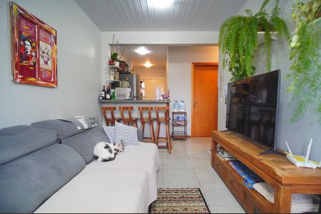 Sala de casa de condomínio à venda com 3 quartos, 55m² em Feitoria, São Leopoldo