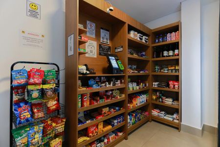 Studio para alugar com 22m², 1 quarto e sem vaga Studio para alugar com 22m², 1 quarto e sem vagaÁrea comum - Mini-mercado