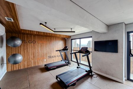 Studio para alugar com 30m², 1 quarto e sem vaga Studio para alugar com 30m², 1 quarto e sem vagaÁrea comum - Academia