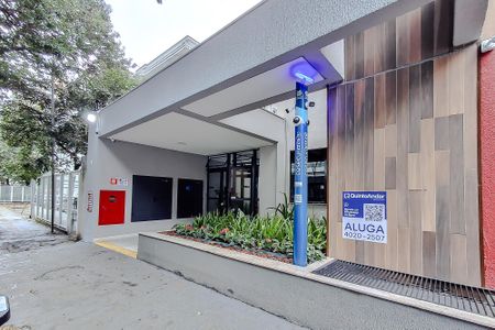 Studio para alugar com 30m², 1 quarto e sem vaga Studio para alugar com 30m², 1 quarto e sem vagaFachada - Plaquinha
