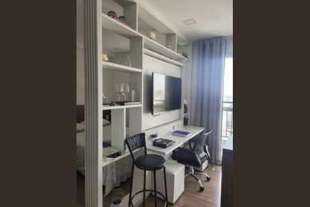 Sala/Cozinha de apartamento à venda com 1 quarto, 28m² em República, São Paulo