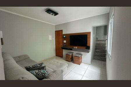 Sala de apartamento à venda com 2 quartos, 110m² em Jardim Santo Antônio, Santo André