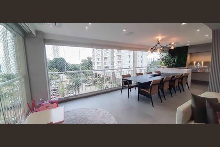 Varanda Gourmet de apartamento à venda com 3 quartos, 171m² em Jardim Arpoador, São Paulo