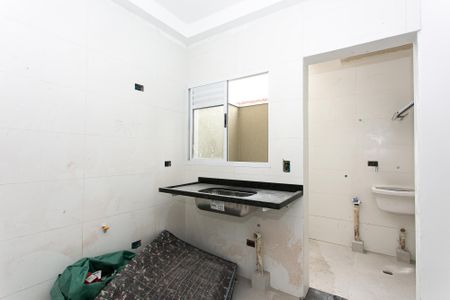 Cozinha de apartamento para alugar com 2 quartos, 45m² em Vila Dalila, São Paulo