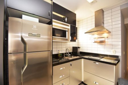 cozinha de apartamento à venda com 2 quartos, 46m² em Cerqueira César, São Paulo