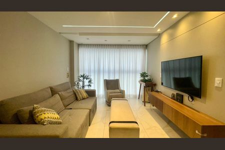 Sala  de apartamento à venda com 3 quartos, 85m² em São Pedro, Belo Horizonte