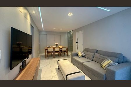 Sala  de apartamento à venda com 3 quartos, 85m² em São Pedro, Belo Horizonte