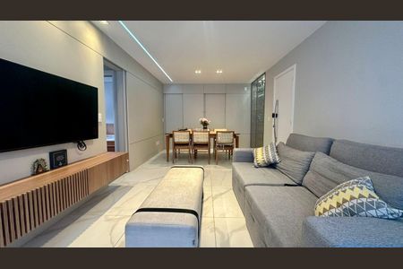 Sala  de apartamento à venda com 3 quartos, 85m² em São Pedro, Belo Horizonte