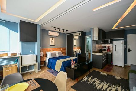 Sala de apartamento para alugar com 1 quarto, 35m² em Real Parque, São Paulo