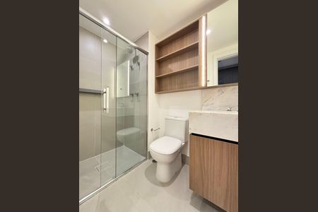 Studio para alugar com 32m², 1 quarto e sem vaga Studio para alugar com 32m², 1 quarto e sem vagaBanheiro