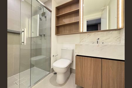 Studio para alugar com 32m², 1 quarto e sem vaga Studio para alugar com 32m², 1 quarto e sem vagaBanheiro