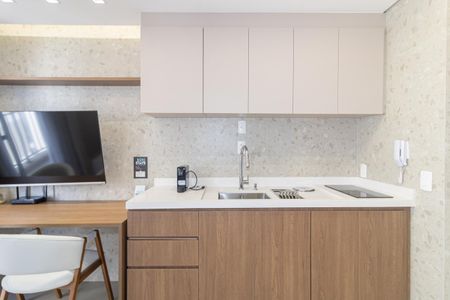 Studio para alugar com 30m², 1 quarto e sem vagaCozinha