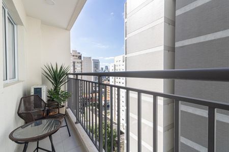 Studio para alugar com 30m², 1 quarto e sem vagaVaranda