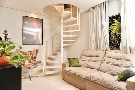 Sala  de apartamento para alugar com 1 quarto, 120m² em Palmares, Belo Horizonte