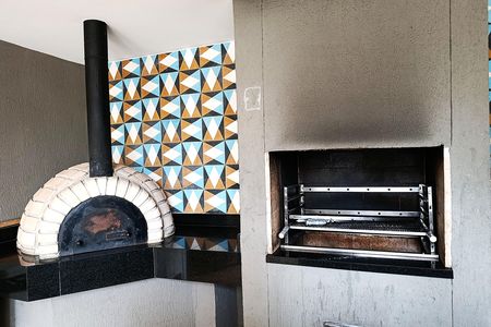 Apartamento à venda com 34m², 1 quarto e 1 vagaChurrasqueira