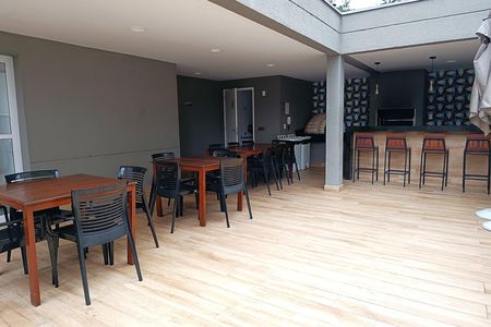 Apartamento à venda com 34m², 1 quarto e 1 vagaChurrasqueira