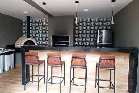Apartamento à venda com 34m², 1 quarto e 1 vagaChurrasqueira