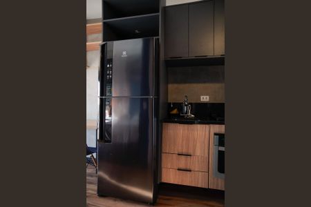 Cozinha de apartamento para alugar com 1 quarto, 29m² em Pinheiros, São Paulo