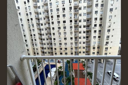 Varanda da sala de apartamento para alugar com 2 quartos, 55m² em Todos Os Santos, Rio de Janeiro
