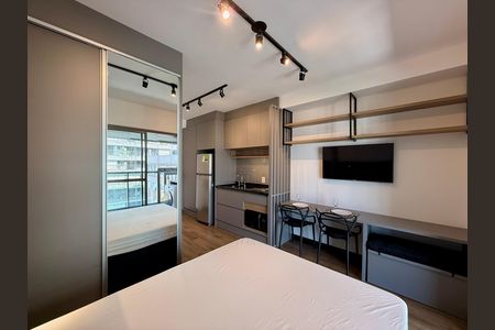 Quarto  de kitnet/studio para alugar com 1 quarto, 29m² em Chácara Santo Antônio (zona Sul), São Paulo