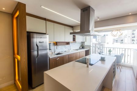 Cozinha de apartamento à venda com 1 quarto, 50m² em Alphaville Empresarial, Barueri