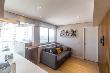 Sala  de apartamento à venda com 1 quarto, 50m² em Alphaville Empresarial, Barueri