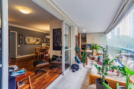 Varanda da Sala de apartamento à venda com 5 quartos, 178m² em Cidade Monções, São Paulo