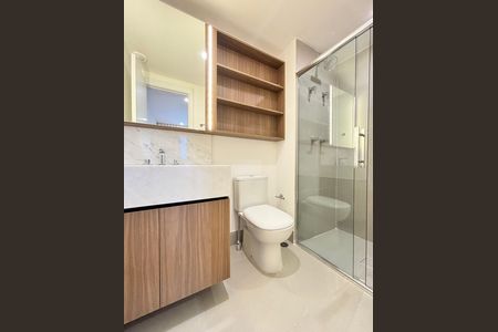 Apartamento para alugar com 35m², 1 quarto e sem vaga Apartamento para alugar com 35m², 1 quarto e sem vagaBanheiro da Suíte
