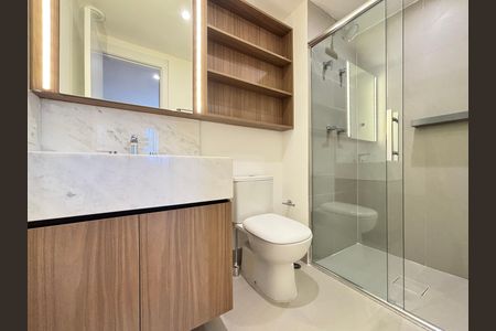 Apartamento para alugar com 35m², 1 quarto e sem vaga Apartamento para alugar com 35m², 1 quarto e sem vagaBanheiro da Suíte