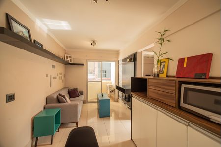 Sala de apartamento para alugar com 1 quarto, 40m² em Vila Clementino, São Paulo