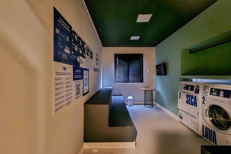 Studio para alugar com 35m², 2 quartos e sem vaga Studio para alugar com 35m², 2 quartos e sem vagaLavanderia
