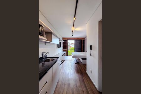 Studio para alugar com 25m², 1 quarto e sem vaga Studio para alugar com 25m², 1 quarto e sem vagaCozinha