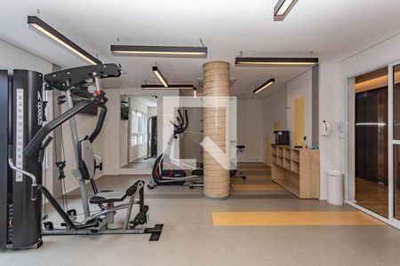 Apartamento para alugar com 37m², 1 quarto e sem vaga Apartamento para alugar com 37m², 1 quarto e sem vagaAcademia
