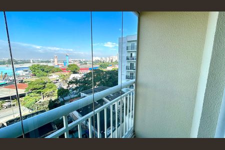 Varanda da Sala de apartamento para alugar com 2 quartos, 59m² em Vila das Palmeiras, Guarulhos