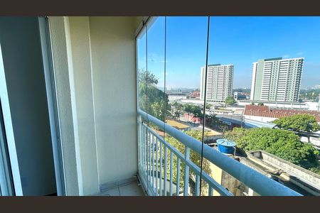 Varanda da Sala de apartamento para alugar com 2 quartos, 59m² em Vila das Palmeiras, Guarulhos