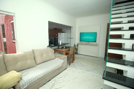 Sala de casa à venda com 4 quartos, 202m² em Jardim Utinga, Santo André