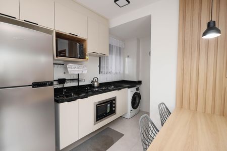 Studio para alugar com 35m², 1 quarto e 1 vaga Studio para alugar com 35m², 1 quarto e 1 vagaCozinha e Área de Serviço