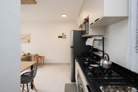 Studio para alugar com 35m², 1 quarto e 1 vaga Studio para alugar com 35m², 1 quarto e 1 vagaCozinha e Área de Serviço