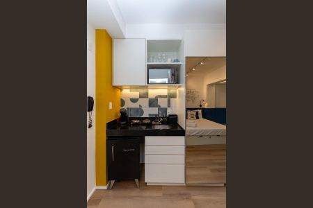 Apartamento à venda com 25m², 1 quarto e 1 vaga Apartamento à venda com 25m², 1 quarto e 1 vagaCozinha Americana