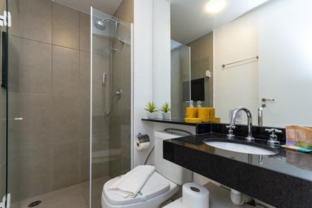 Apartamento à venda com 25m², 1 quarto e 1 vaga Apartamento à venda com 25m², 1 quarto e 1 vagaBanheiro Social