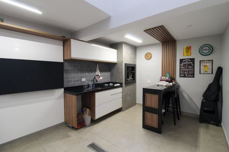 Churrasqueira de casa de condomínio à venda com 3 quartos, 127m² em Jardim Alvorada (zona Oeste), São Paulo