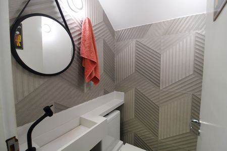Lavabo de casa de condomínio à venda com 3 quartos, 127m² em Jardim Alvorada (zona Oeste), São Paulo