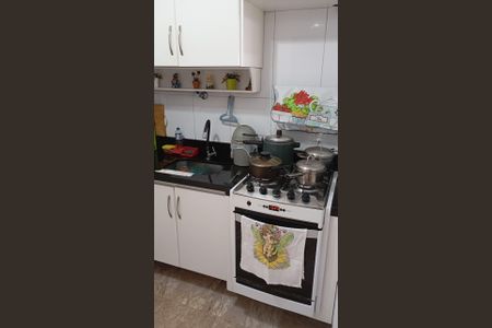 Cozinha de apartamento à venda com 2 quartos, 44m² em Parque Marajoara, Santo André