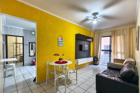 Sala de apartamento para alugar com 1 quarto, 50m² em Vila Caiçara, Praia Grande