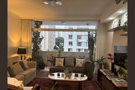 Sala de apartamento para alugar com 3 quartos, 126m² em Cerqueira César, São Paulo