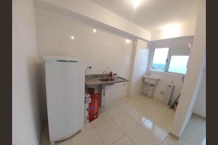 Cozinha de apartamento para alugar com 2 quartos, 46m² em Parque Sao Vicente, São Vicente